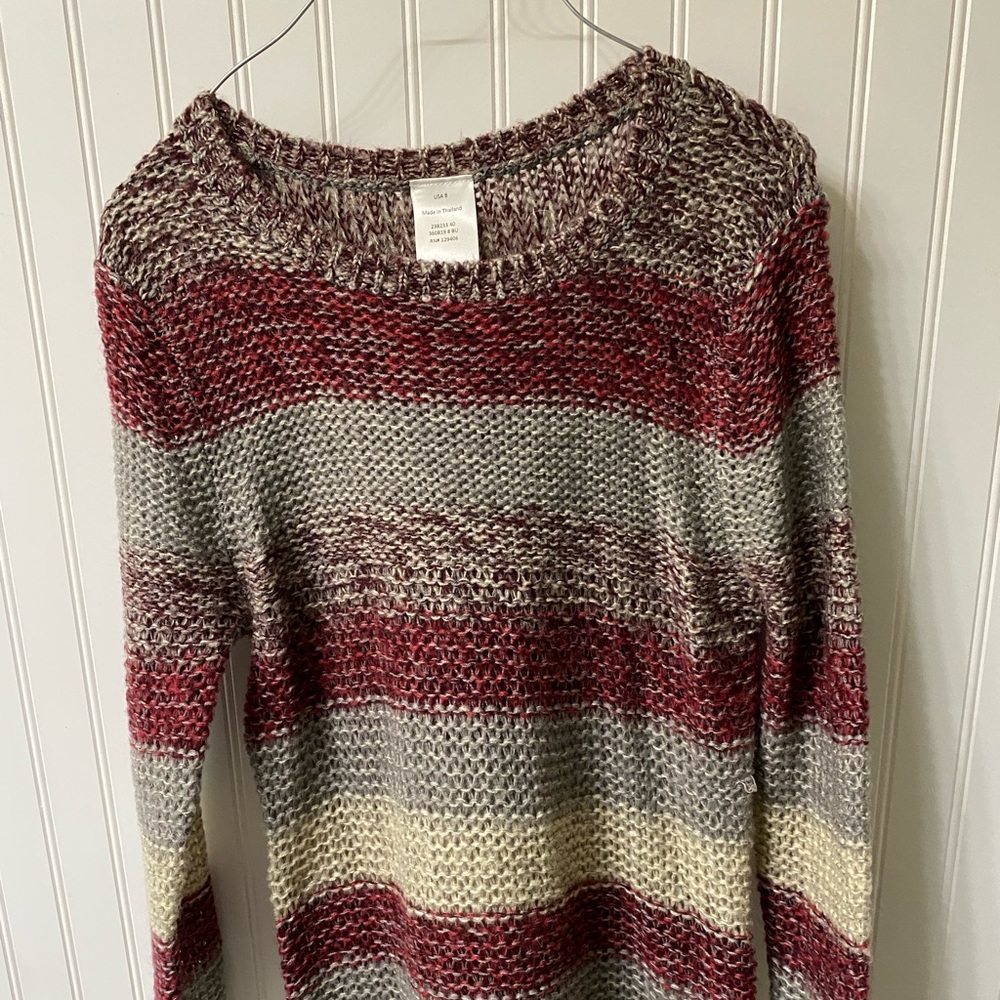Purple Striped Sweater